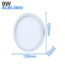 Modern ultra thin white led ceiling light for living room by Decorbites