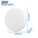 Modern ultra thin white led ceiling light for living room by Decorbites