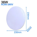 Modern ultra thin white led ceiling light for living room by Decorbites