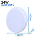 Modern ultra thin white led ceiling light for living room by Decorbites