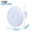Modern ultra thin white led ceiling light for living room by Decorbites