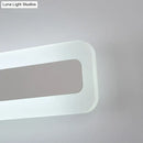 GobekUsa Minimalist Ultrathin Acrylic White LED Wall Sconce Vanity Light Fixture