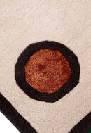 Modern Urban Beige Hand Tufted 5x8 Wool Area Rug