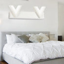 GobekUsa Modern V-Shaped LED Vanity Light: Acrylic Bathroom Mirror Lamp (2/3-Light, Warm/White)