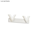 GobekUsa Modern V-Shaped LED Vanity Light: Acrylic Bathroom Mirror Lamp (2/3-Light, Warm/White)