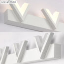 GobekUsa Modern V-Shaped LED Vanity Light: Acrylic Bathroom Mirror Lamp (2/3-Light, Warm/White)