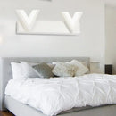 GobekUsa Modern V-Shaped LED Vanity Light: Acrylic Bathroom Mirror Lamp (2/3-Light, Warm/White)