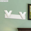 GobekUsa Modern V-Shaped LED Vanity Light: Acrylic Bathroom Mirror Lamp (2/3-Light, Warm/White)