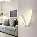 GobekUsa Sleek LED Wall Sconce in White - Perfect for Bedside Mounting
