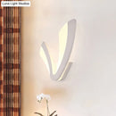 GobekUsa Sleek LED Wall Sconce in White - Perfect for Bedside Mounting
