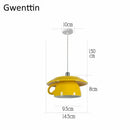 GobekUsa Ceramic Cup Pendant Lights Ceiling Chandeliers Modern Hanging Lamp