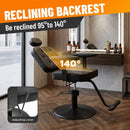 Modern Vintage Hydraulic PU Leather Reclining Barber Chair (SAK59102) by SAKSBY WHOLESALE