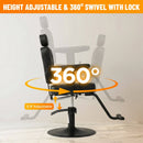 Modern Vintage Hydraulic PU Leather Reclining Barber Chair (SAK59102) by SAKSBY WHOLESALE