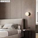 GobekUsa Modern Matte White Glass Mini Globe Sconce Lamp with 1 Bulb Wall Mount for Living Room in Black