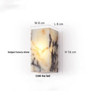 GobekUsa LED Wall Lamp Modern Wabi Sabi Stone Mirror Light for Home Decor