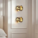 GobekUsa LED Wall Lamp Modern Wabi Sabi Stone Mirror Light for Home Decor