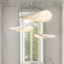 GobekUsa Japanese Style Non-Woven Chandelier - Modern Wabi Sabi Design for Living Room Bedroom.