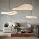 GobekUsa Japanese Style Non-Woven Chandelier - Modern Wabi Sabi Design for Living Room Bedroom.