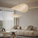 GobekUsa Japanese Style Non-Woven Chandelier - Modern Wabi Sabi Design for Living Room Bedroom.