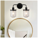 Modern Wall Lights Sconces with Clear Glass Shade and E26 Socket