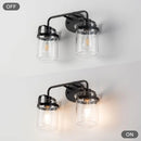 Modern Wall Lights Sconces with Clear Glass Shade and E26 Socket