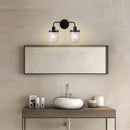 Modern Wall Lights Sconces with Clear Glass Shade and E26 Socket