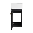 Nuvia Modern Wall-Mounted Bathroom Vanity With Ceramic Sink And Soft Close Door (SAK05214)