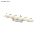 GobekUsa Modern Wall-Mounted LED Vanity Sconce with Acrylic Shade for Toilets in Warm/White Light