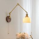 GobekUsa LED Wall Light Walnut Copper Modern Style Hallway Bedroom Living Room