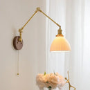 GobekUsa LED Wall Light Walnut Copper Modern Style Hallway Bedroom Living Room