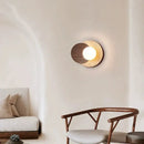 GobekUsa Cream Style LED Wall Lamp for Bedroom, Soft Light Wood Stone Design