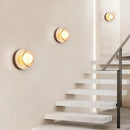 GobekUsa Cream Style LED Wall Lamp for Bedroom, Soft Light Wood Stone Design