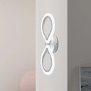 GobekUsa Modern Waterdrop Acrylic Wall Sconce Light - Simple Design with White LED, 1/2 Lights - Elegant Wall Lighting Fixture