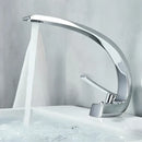 GobekUsa Black Chrome Basin Faucet Single Handle Bathroom Mixer Tap