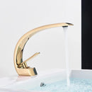 GobekUsa Black Chrome Basin Faucet Single Handle Bathroom Mixer Tap