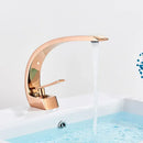 GobekUsa Black Chrome Basin Faucet Single Handle Bathroom Mixer Tap