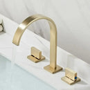 GobekUsa Dual Handle Gold Basin Faucet - Deck Mounted Hot/Cold Water Mixer Tap