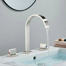 GobekUsa Dual Handle Gold Basin Faucet - Deck Mounted Hot/Cold Water Mixer Tap