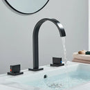 GobekUsa Dual Handle Gold Basin Faucet - Deck Mounted Hot/Cold Water Mixer Tap