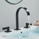 GobekUsa Dual Handle Gold Basin Faucet - Deck Mounted Hot/Cold Water Mixer Tap