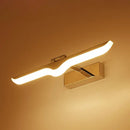 GobekUsa Modern Symmetric LED Wall Sconce for Bathroom Vanity - Acrylic and Nickel Finish
