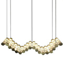 GobekUsa Golden Chandelier LED Dimming Light for Modern Living Room & Bedroom