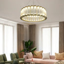 GobekUsa Golden Chandelier LED Dimming Light for Modern Living Room & Bedroom
