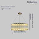 GobekUsa Golden Chandelier LED Dimming Light for Modern Living Room & Bedroom