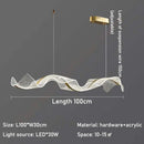 GobekUsa Gold Acrylic LED Pendant Lamps - Nordic Design for Home Decor Lighting