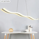 GobekUsa Sleek Acrylic LED Pendant Light Fixture - Island Lighting for Chic Dining Ambiance