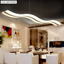 GobekUsa Sleek Acrylic LED Pendant Light Fixture - Island Lighting for Chic Dining Ambiance
