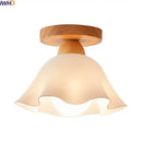 GobekUsa LED Wood Acrylic Ceiling Lamp Modern Art Decor Light Fixture