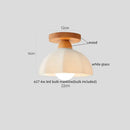 GobekUsa LED Wood Acrylic Ceiling Lamp Modern Art Decor Light Fixture