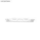 GobekUsa Modern Twist Acrylic 1-Light LED Vanity Sconce - Warm/White/Natural Light, 20.5"/24" Wide